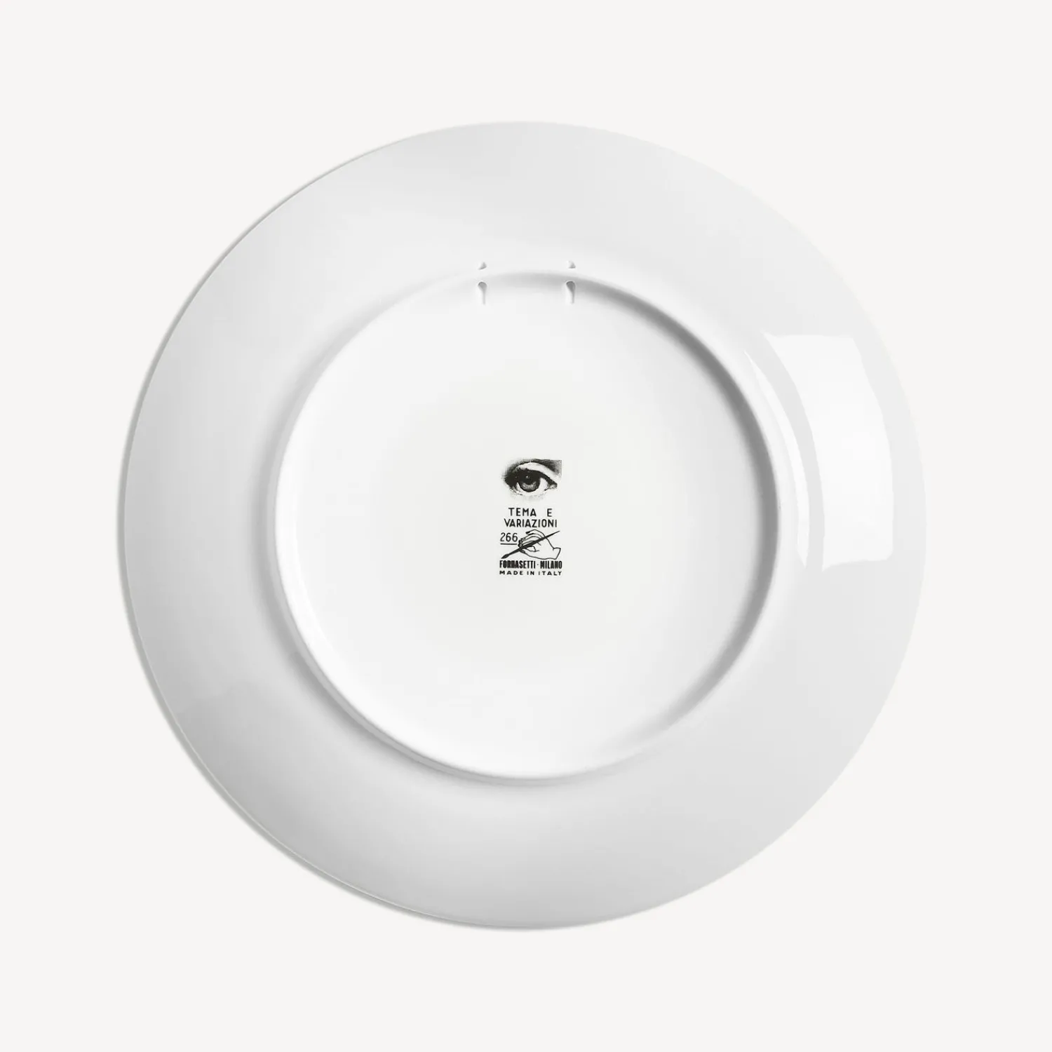 Antiquity<Fornasetti Wall Plate Tema E Variazioni N.266 White/Black