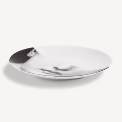 Fragment<Fornasetti Wall Plate Tema E Variazioni N.7 White/Black