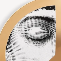 United For Peace<Fornasetti Wall Plate Tema E Variazioni N.403 United For Peace White/Black/Gold
