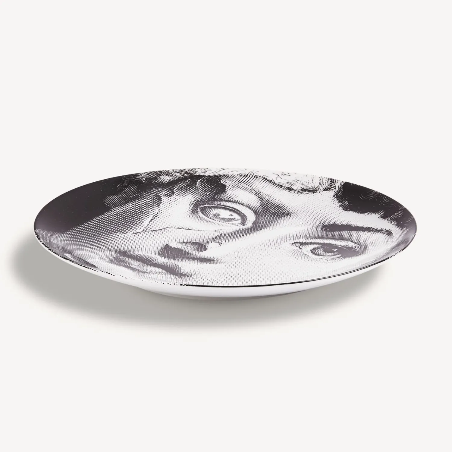 Antiquity<Fornasetti Wall Plate Tema E Variazioni N.378 White/Black