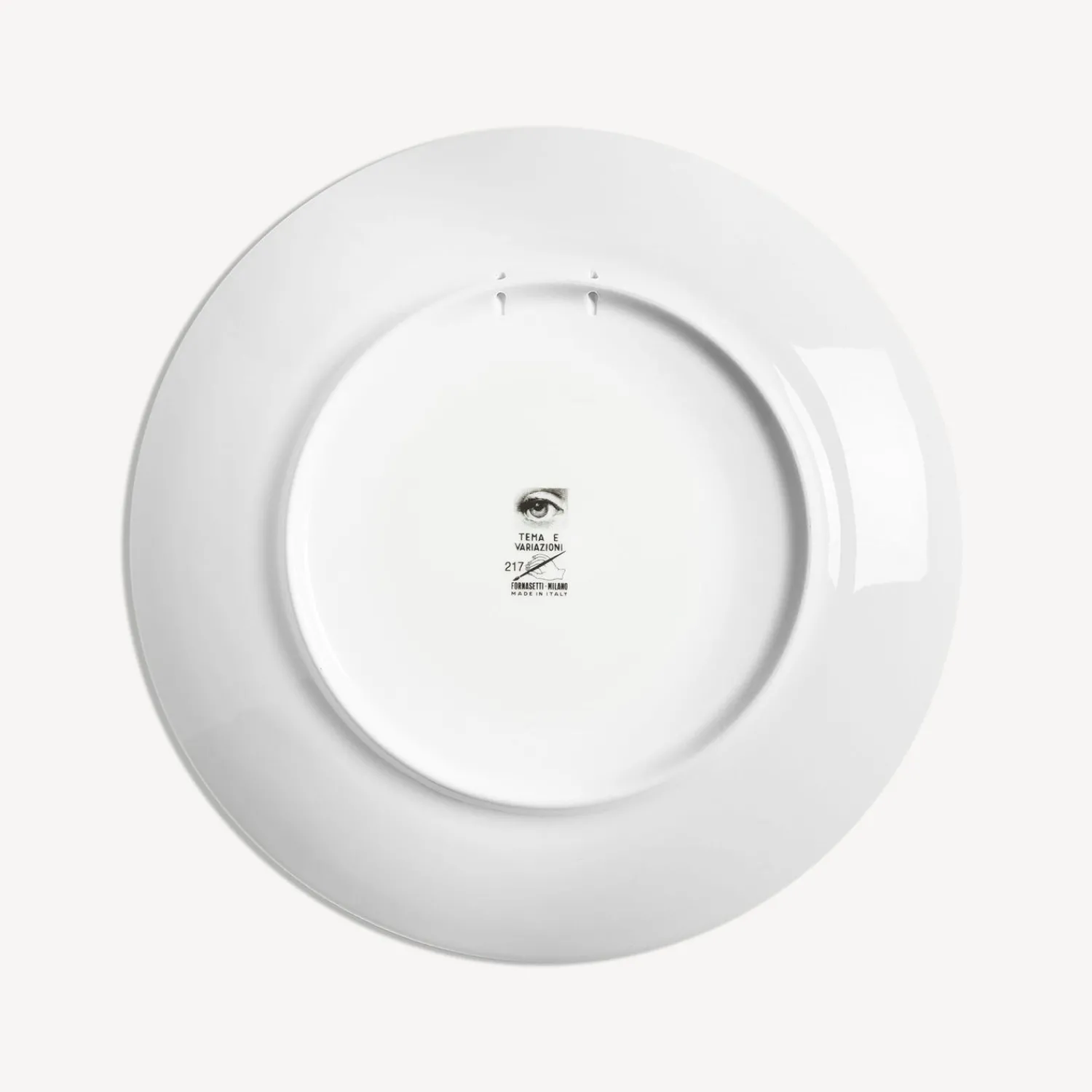 Antiquity<Fornasetti Wall Plate Tema E Variazioni N.217 White/Black