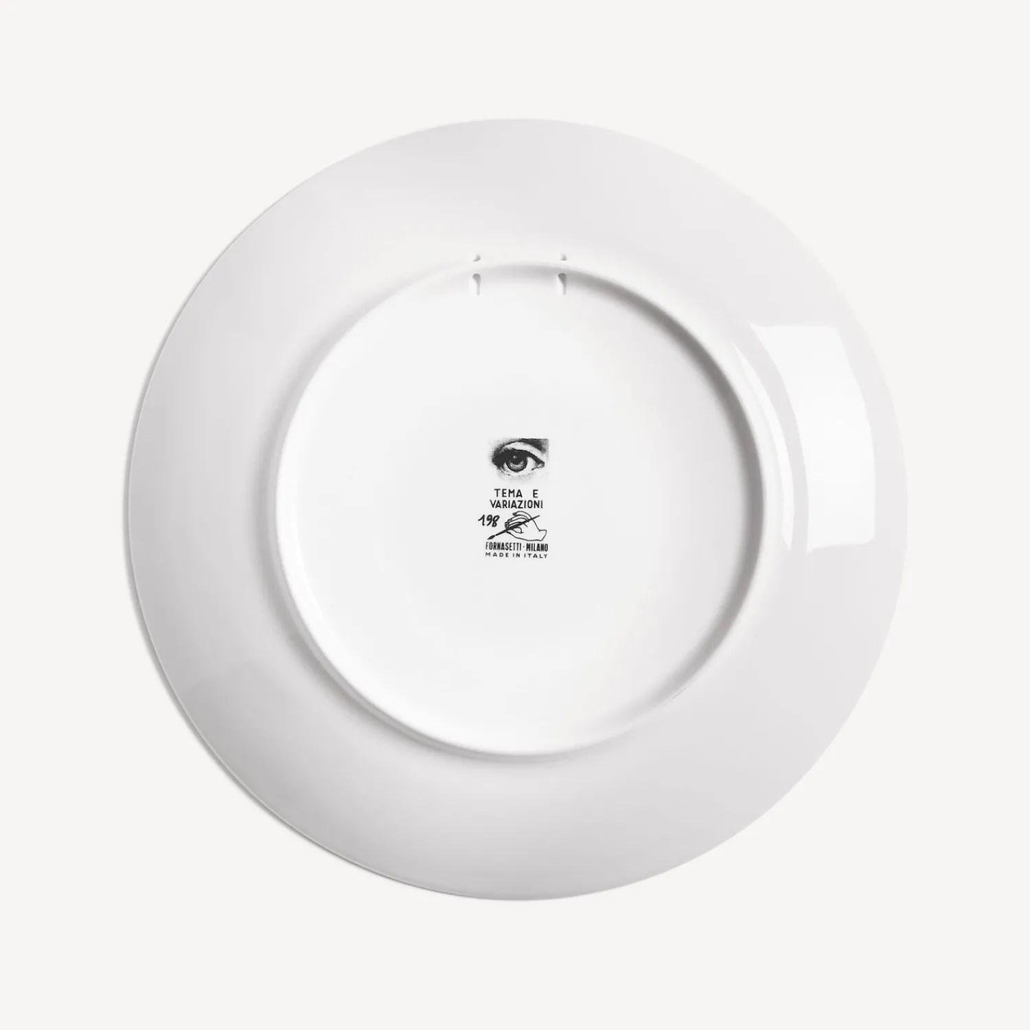 Animals<Fornasetti Wall Plate Tema E Variazioni N.198 White/Black