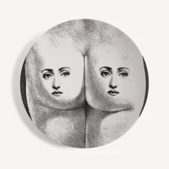 Anatomical Drawings<Fornasetti Wall Plate Tema E Variazioni N.302 White/Black