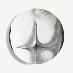 Anatomical Drawings<Fornasetti Wall Plate Tema E Variazioni N.306 White/Black