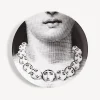 Repetition<Fornasetti Wall Plate Tema E Variazioni N.107 White/Black