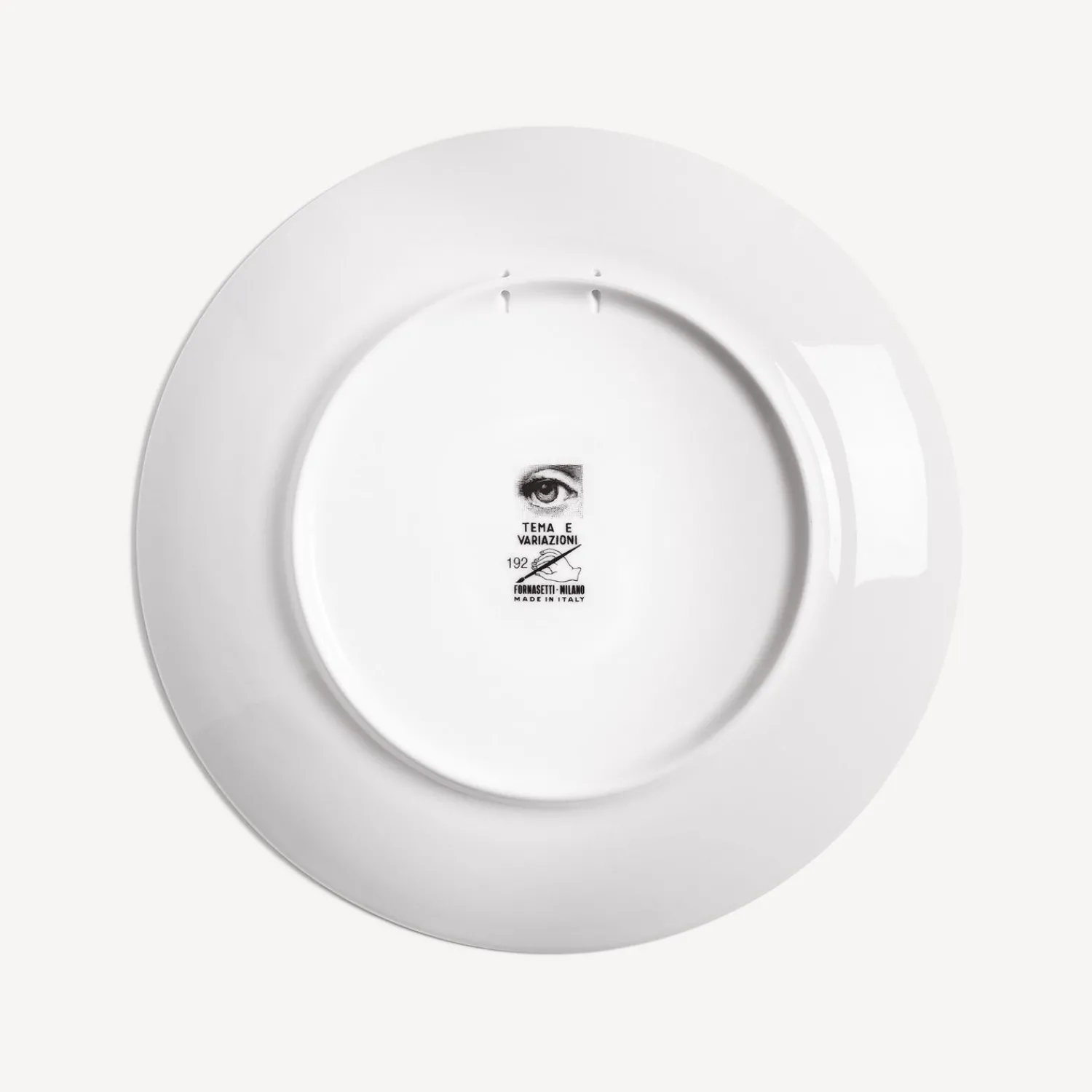 Antiquity<Fornasetti Wall Plate Tema E Variazioni N.192 White/Black/Gold