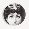 Surrealism<Fornasetti Wall Plate Tema E Variazioni N.285 White/Black