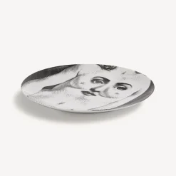 Anatomical Drawings<Fornasetti Wall Plate Tema E Variazioni N.301 White/Black