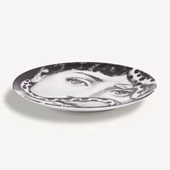 Animals<Fornasetti Wall Plate Tema E Variazioni N.383 White/Black