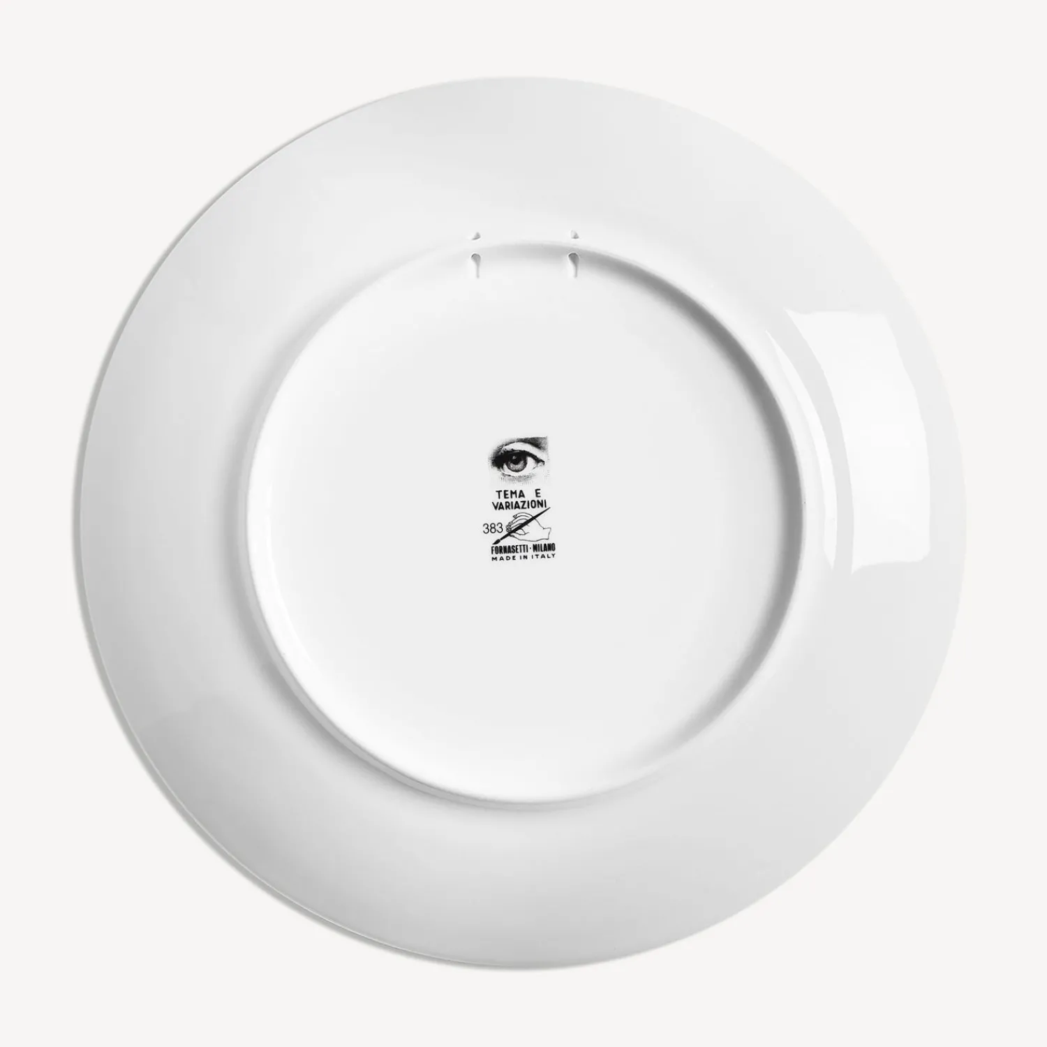 Animals<Fornasetti Wall Plate Tema E Variazioni N.383 White/Black