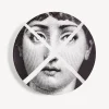 Fragment<Fornasetti Wall Plate Tema E Variazioni N.30 White/Black