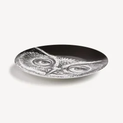 Animals<Fornasetti Wall Plate Tema E Variazioni N.105 White/Black