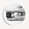 Animals<Fornasetti Wall Plate Tema E Variazioni N.233 White/Black