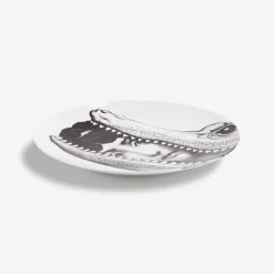 Animals<Fornasetti Wall Plate Tema E Variazioni N.233 White/Black