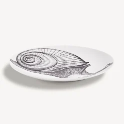 Animals<Fornasetti Wall Plate Tema E Variazioni N.260 White/Black