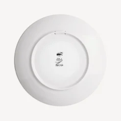 Flowers<Fornasetti Wall Plate Tema E Variazioni N.124 White/Black