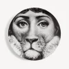 Animals<Fornasetti Wall Plate Tema E Variazioni N.143 White/Black