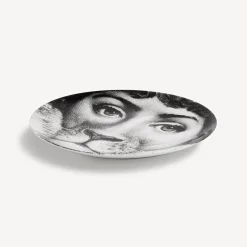 Animals<Fornasetti Wall Plate Tema E Variazioni N.143 White/Black