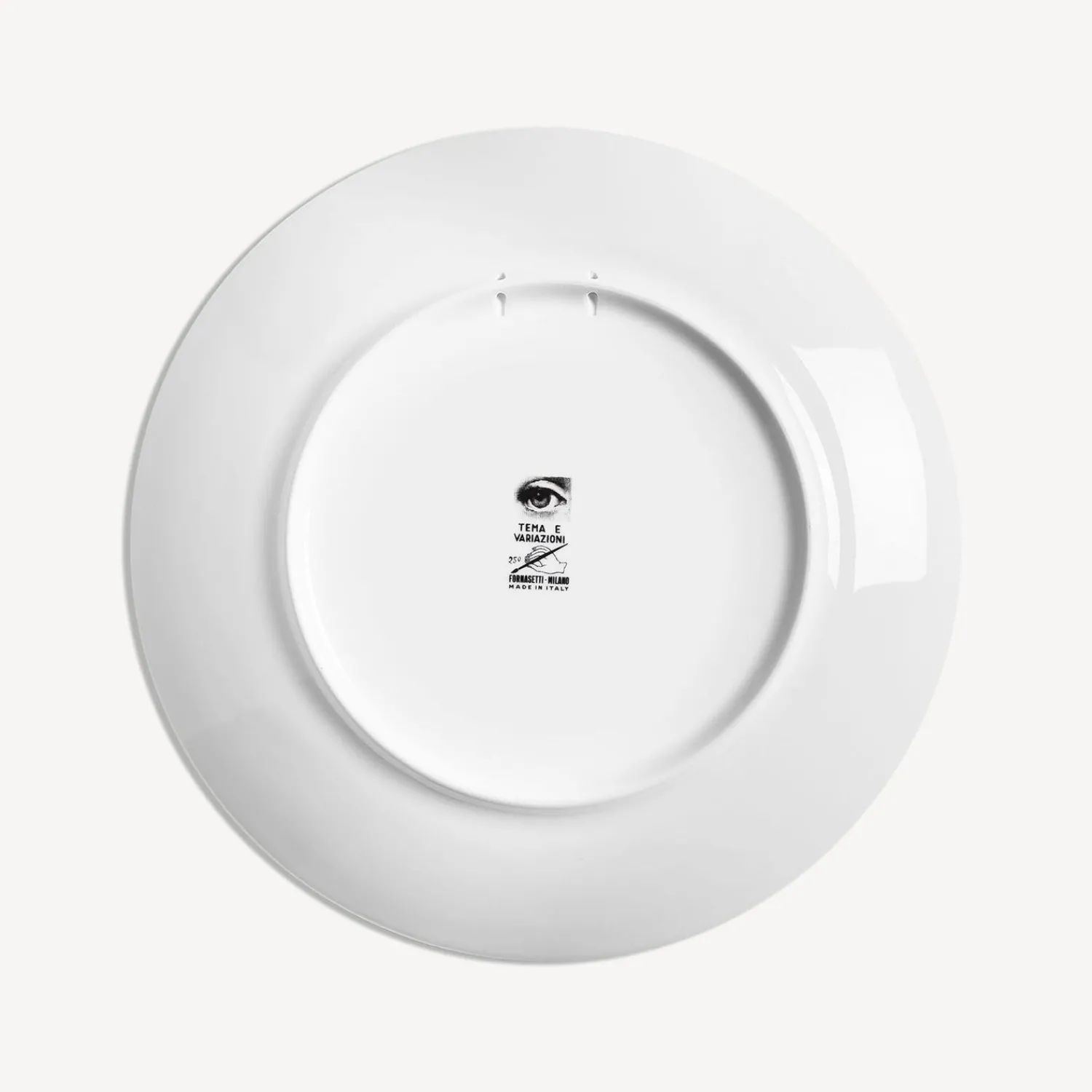 Repetition<Fornasetti Wall Plate Tema E Variazioni N.250 White/Black