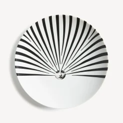 Soli<Fornasetti Wall Plate Tema E Variazioni N.309 White/Black