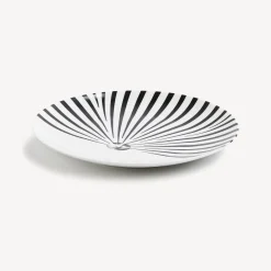 Soli<Fornasetti Wall Plate Tema E Variazioni N.309 White/Black