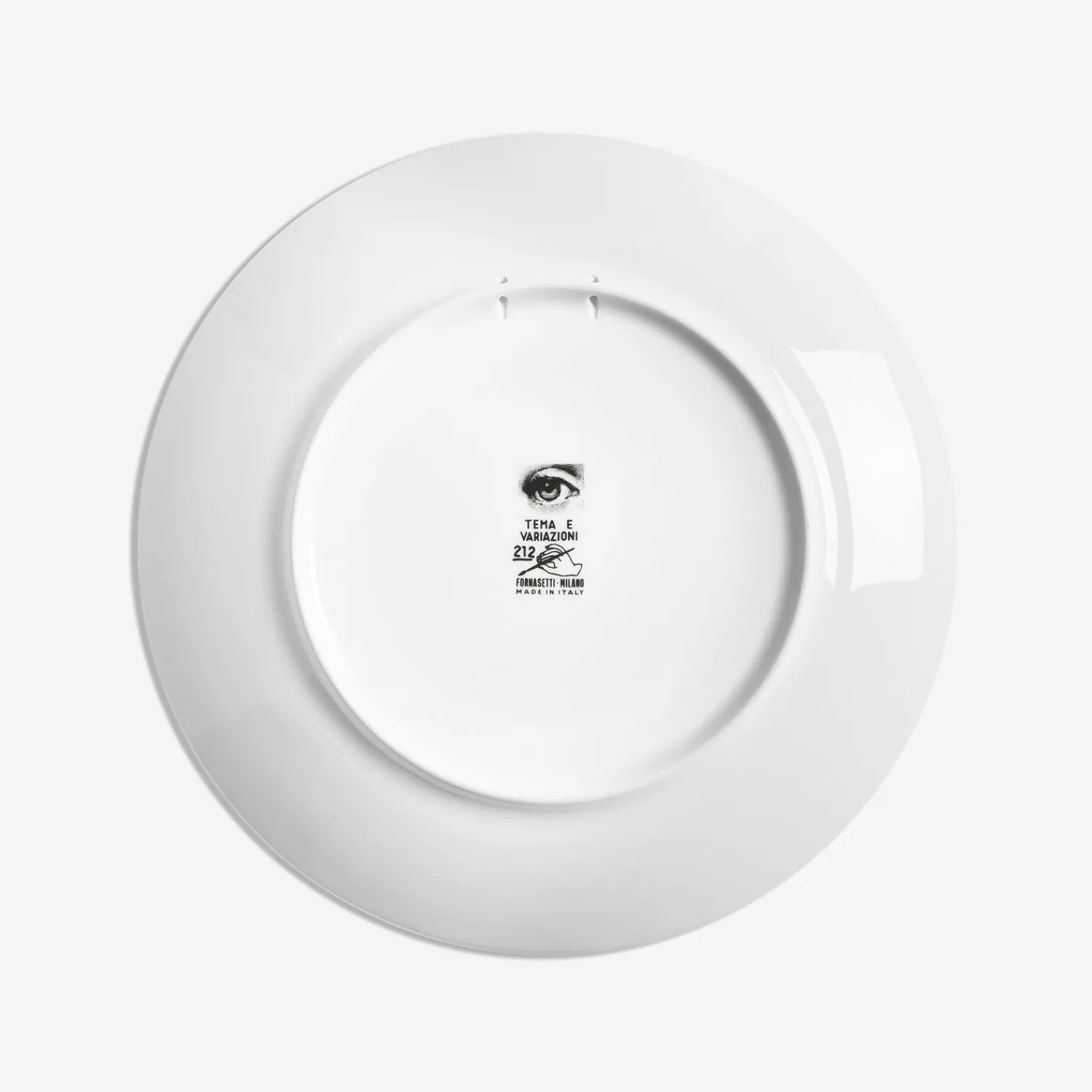 Antiquity<Fornasetti Wall Plate Tema E Variazioni N.212 White/Black