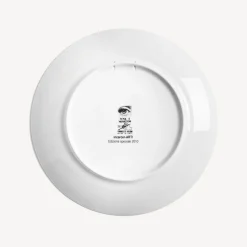Flowers<Fornasetti Wall Plate Tema E Variazioni N.361 White/Black