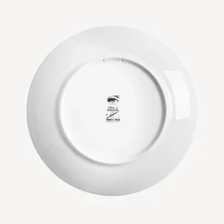Animals<Fornasetti Wall Plate Tema E Variazioni N.383 White/Black/Gold
