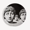 Antiquity<Fornasetti Wall Plate Tema E Variazioni N.205 White/Black