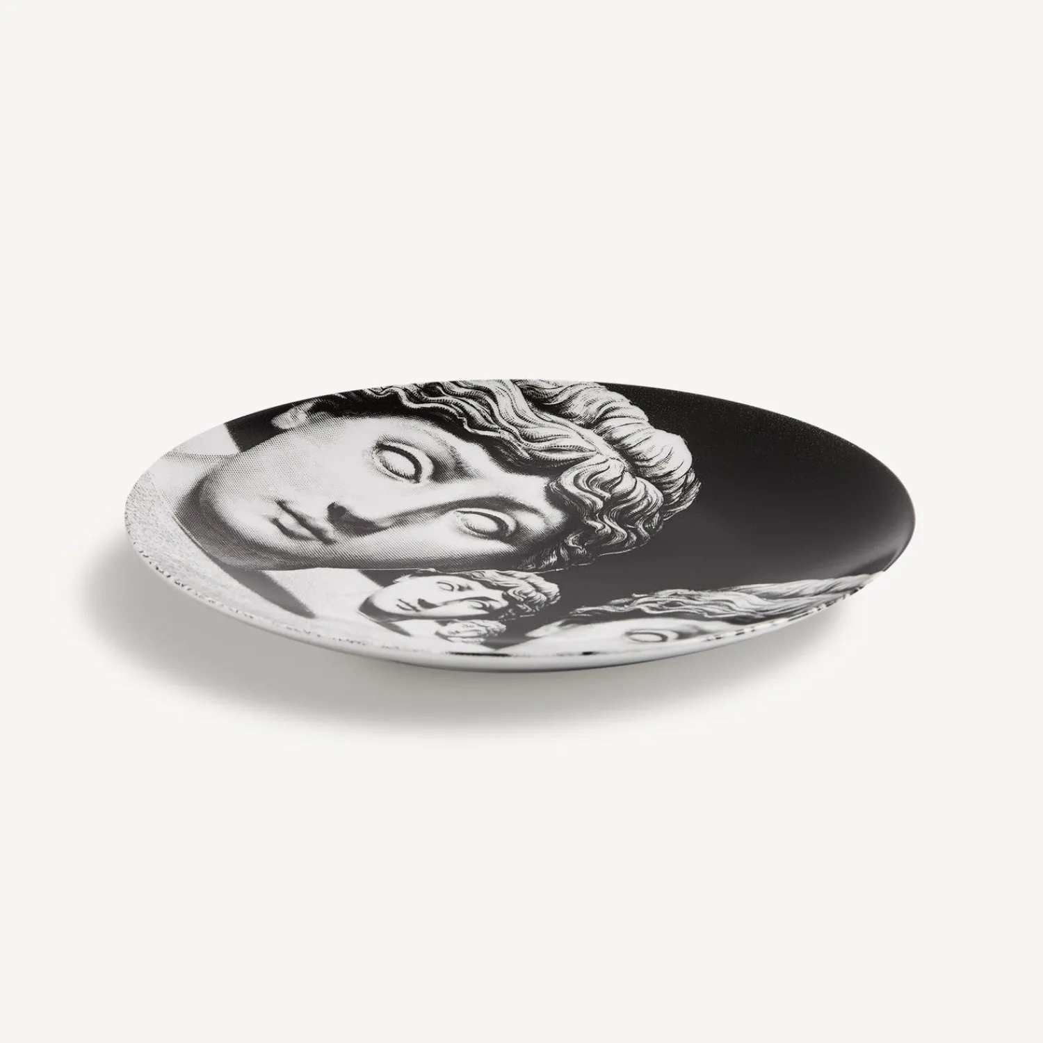Antiquity<Fornasetti Wall Plate Tema E Variazioni N.205 White/Black