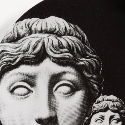 Antiquity<Fornasetti Wall Plate Tema E Variazioni N.205 White/Black