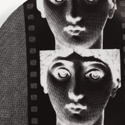 Repetition<Fornasetti Wall Plate Tema E Variazioni N.272 White/Black