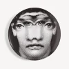 Surrealism<Fornasetti Wall Plate Tema E Variazioni N.79 White/Black