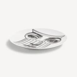 Antiquity<Fornasetti Wall Plate Tema E Variazioni N.278 White/Black