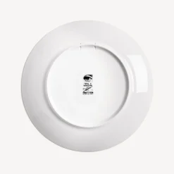 Occhi<Fornasetti Wall Plate Tema E Variazioni N.32 White/Black/Gold