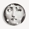 Fragment<Fornasetti Wall Plate Tema E Variazioni N.27 White/Black