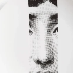 Fragment<Fornasetti Wall Plate Tema E Variazioni N.33 White/Black