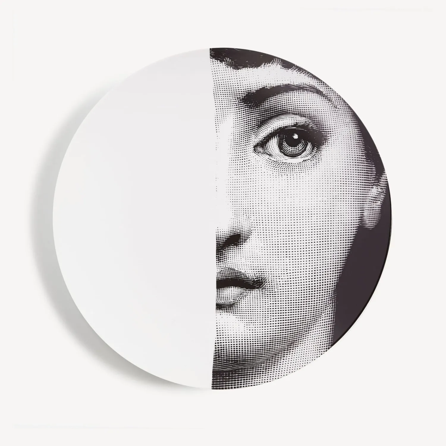 Fragment<Fornasetti Wall Plate Tema E Variazioni N.31 White/Black