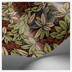 Wallpaper<Fornasetti Wallpaper Foglie E Scimmie Olive & Orange