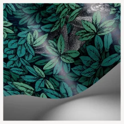 Wallpaper<Fornasetti Wallpaper Foglie E Scimmie Viridian