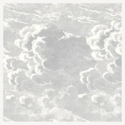 Wallpaper<Fornasetti Wallpaper Nuvolette (2-Roll Set) Soot And Snow