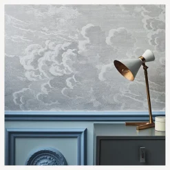 Wallpaper<Fornasetti Wallpaper Nuvolette (2-Roll Set) Soot And Snow