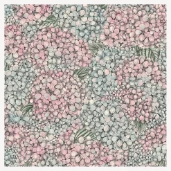 Wallpaper<Fornasetti Wallpaper Ortensia Pink And Blue