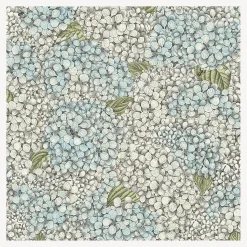 Wallpaper<Fornasetti Wallpaper Ortensia Blue And Cream