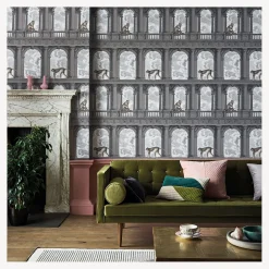 Wallpaper<Fornasetti Wallpaper Procuratie Con Vista Soot And Snow