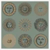 Wallpaper<Fornasetti Wallpaper Soli Sage & Rose Gold