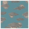 Wallpaper<Fornasetti Wallpaper Soli E Nuvole Teal & Rose Gold