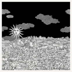 Wallpaper<Fornasetti Wallpaper Vista Mediterranea Charcoal Sky