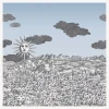 Wallpaper<Fornasetti Wallpaper Vista Mediterranea Blue Ombre Sky