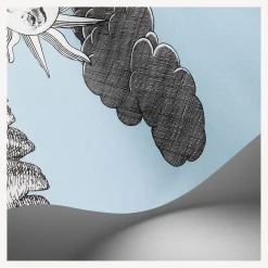 Wallpaper<Fornasetti Wallpaper Vista Mediterranea Blue Ombre Sky